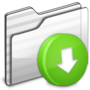 Drop Box Folder white icon